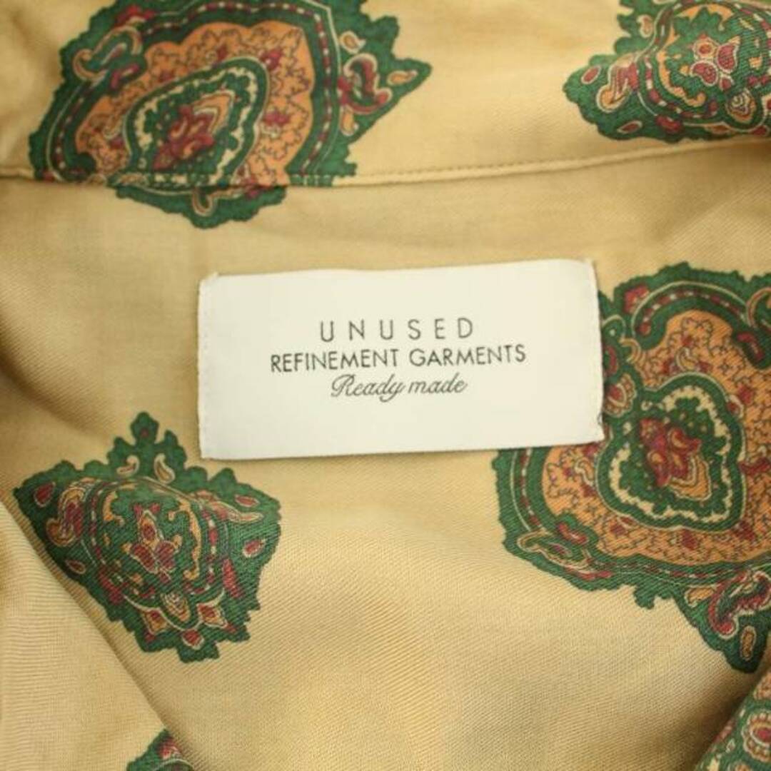 UNUSED(アンユーズド)のUNUSED Emblem pattern shirts オープンカラー 長袖 メンズのトップス(シャツ)の商品写真