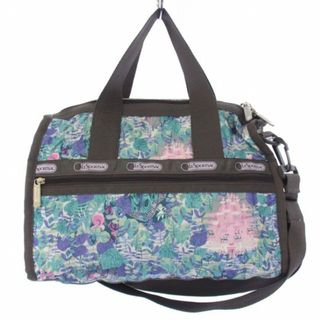 レスポートサック(LeSportsac)のレスポートサック ショルダーバッグ ハンドバッグ 2way 総柄 水色 グレー(ショルダーバッグ)