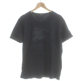 バーバリーブラックレーベル(BURBERRY BLACK LABEL)のBURBERRY BLACK LABEL Tシャツ ロゴ 半袖 L 黒(Tシャツ/カットソー(半袖/袖なし))