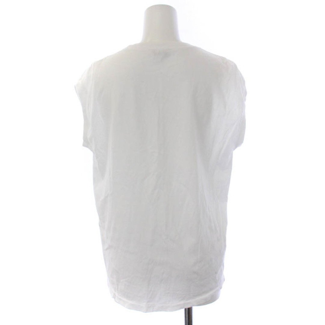 オーラリー 19SS カットソー Tシャツ ノースリーブ 1 M 白 レディースのトップス(カットソー(半袖/袖なし))の商品写真