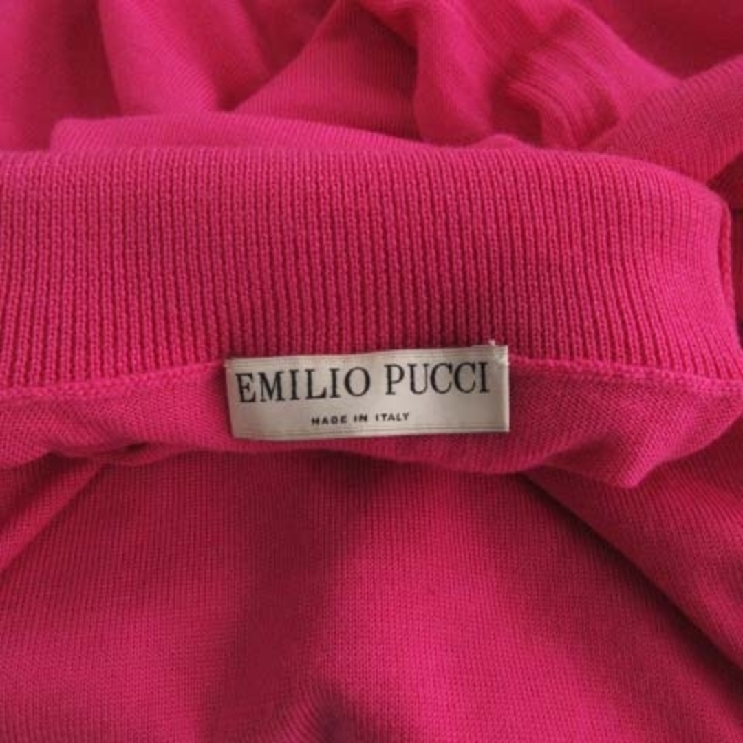 EMILIO PUCCI(エミリオプッチ)のエミリオプッチ リブニット タートルネック ドロップショルダー 長袖 XS レディースのトップス(ニット/セーター)の商品写真