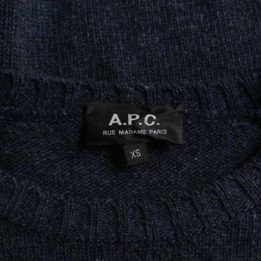 A.P.C(アーペーセー)のアーペーセー ニット セーター ウール 長袖 XS 紺 ネイビー /FQ レディースのトップス(ニット/セーター)の商品写真