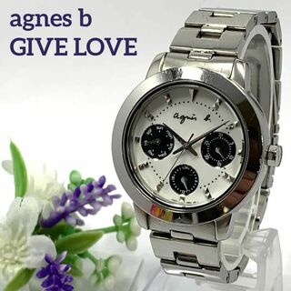 アニエスベー(agnes b.)の343 稼働品 agnes b GIVE LOVE レディース 時計 日付 人気(腕時計)