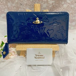 ヴィヴィアンウエストウッド(Vivienne Westwood)の【24時間以内発送】Vivienne Westwood 長財布 青 エナメル(財布)