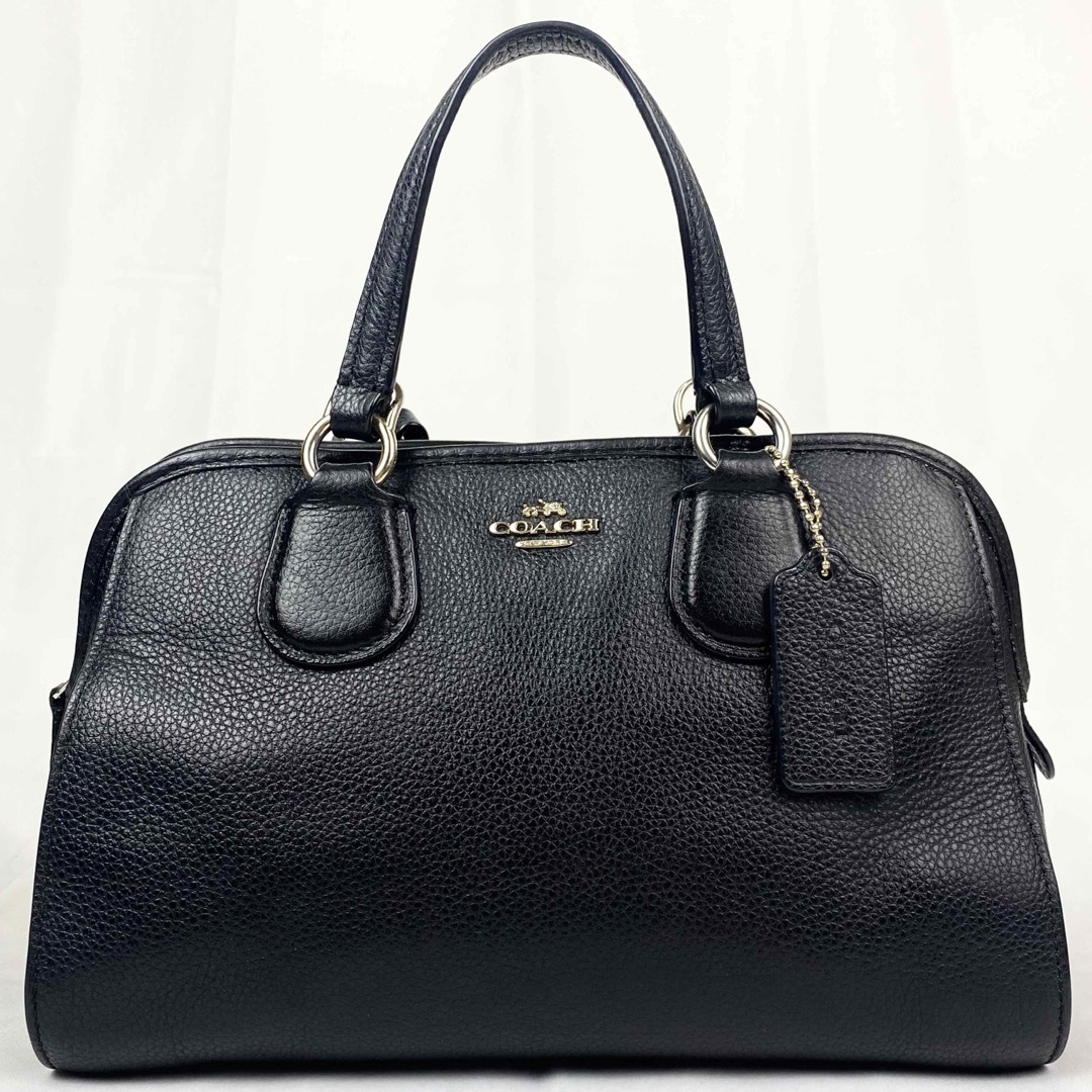 COACH(コーチ)のCOACH 2way ショルダーバッグ　ノリータ　ブラック　レザー　ゴールド金具 レディースのバッグ(ショルダーバッグ)の商品写真