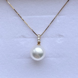ジュエリーツツミ　K18イエローゴールド　アコヤ真珠（8mm）　ネックレス