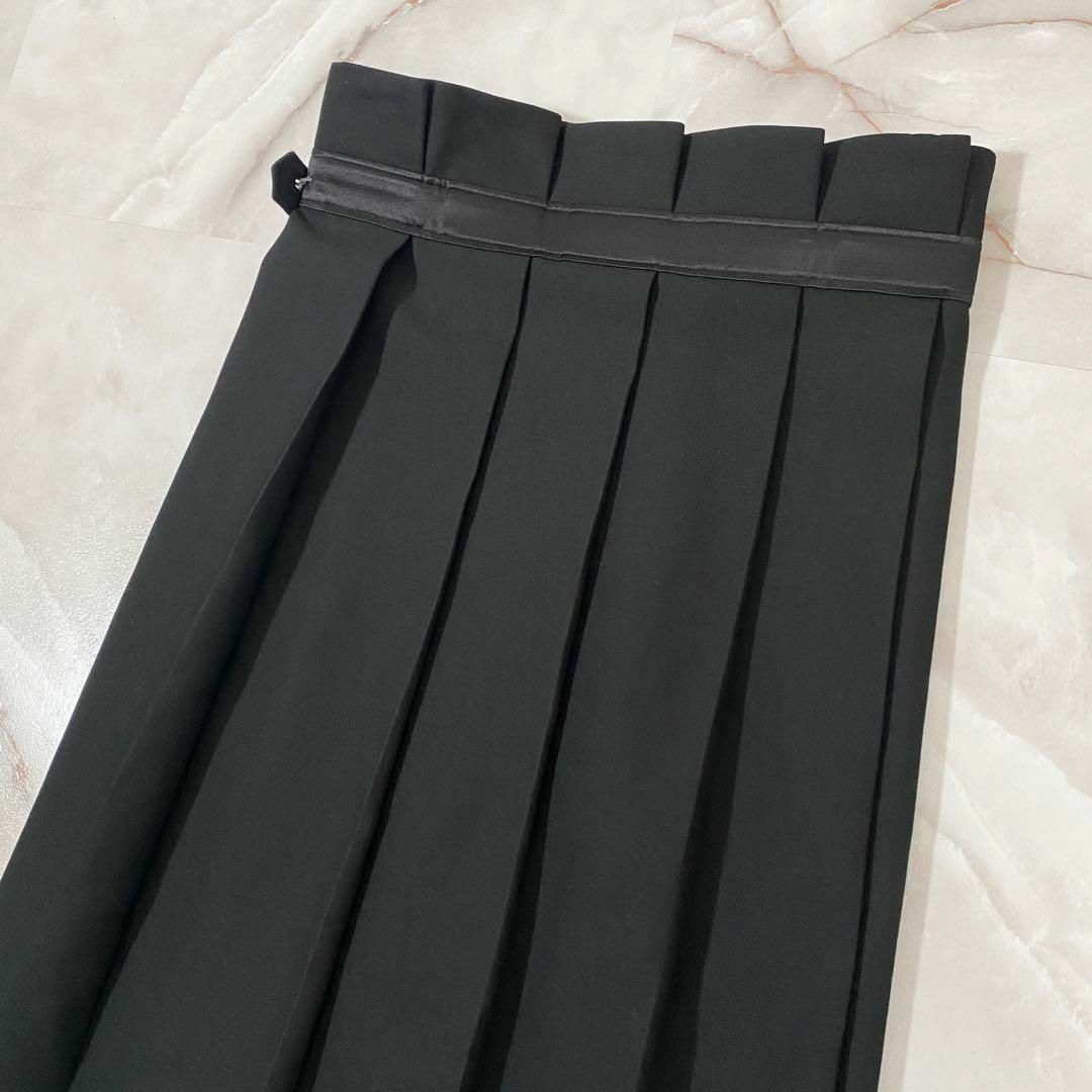 THE RERACS(ザリラクス)のB12558　美品　ザ リラクス ビッグプリーツスカート ラップ ブラック レディースのスカート(ひざ丈スカート)の商品写真
