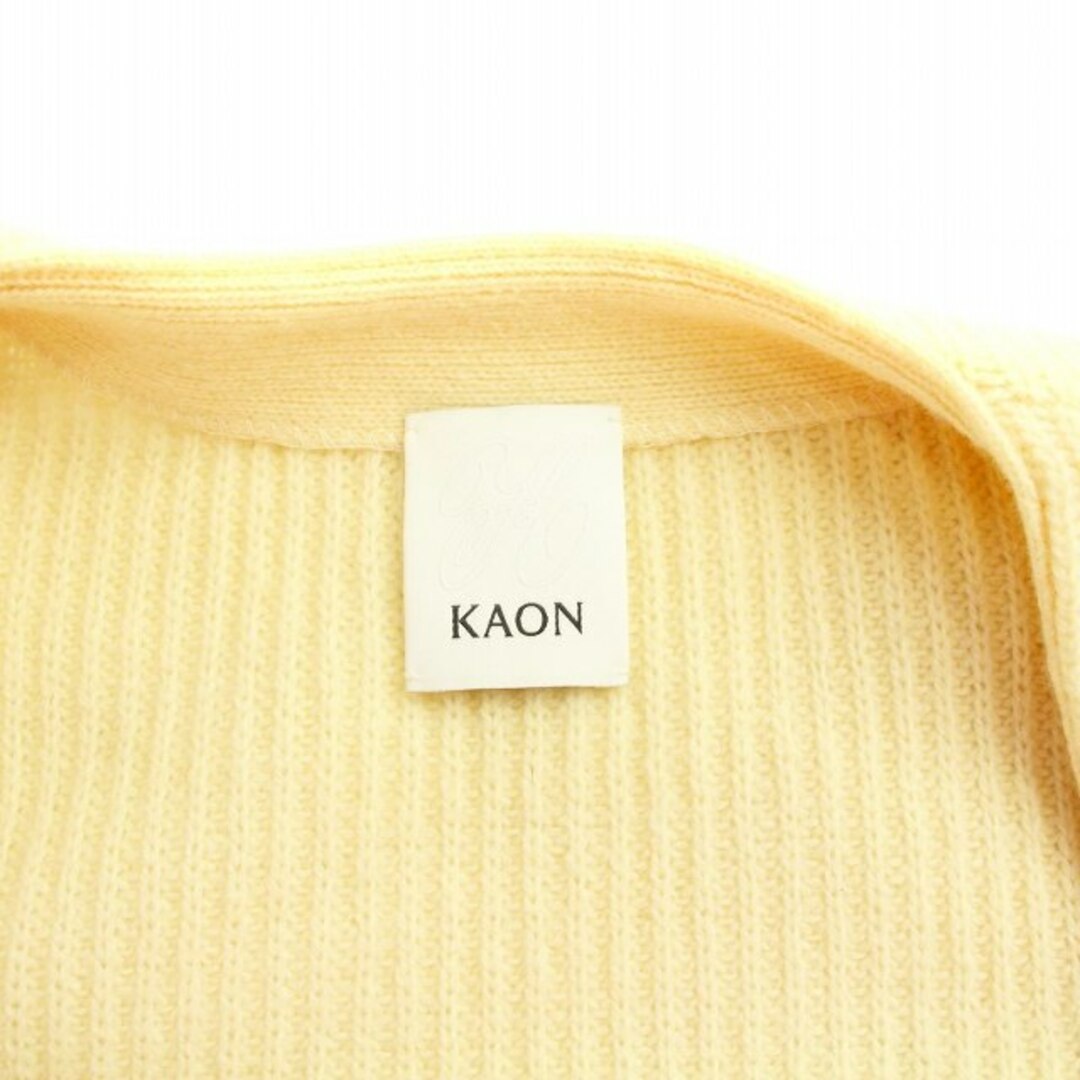Kaon(カオン)のカオン ニットカーディガン ロング 長袖 Vネック 肩パールリボン 10 L レディースのトップス(カーディガン)の商品写真