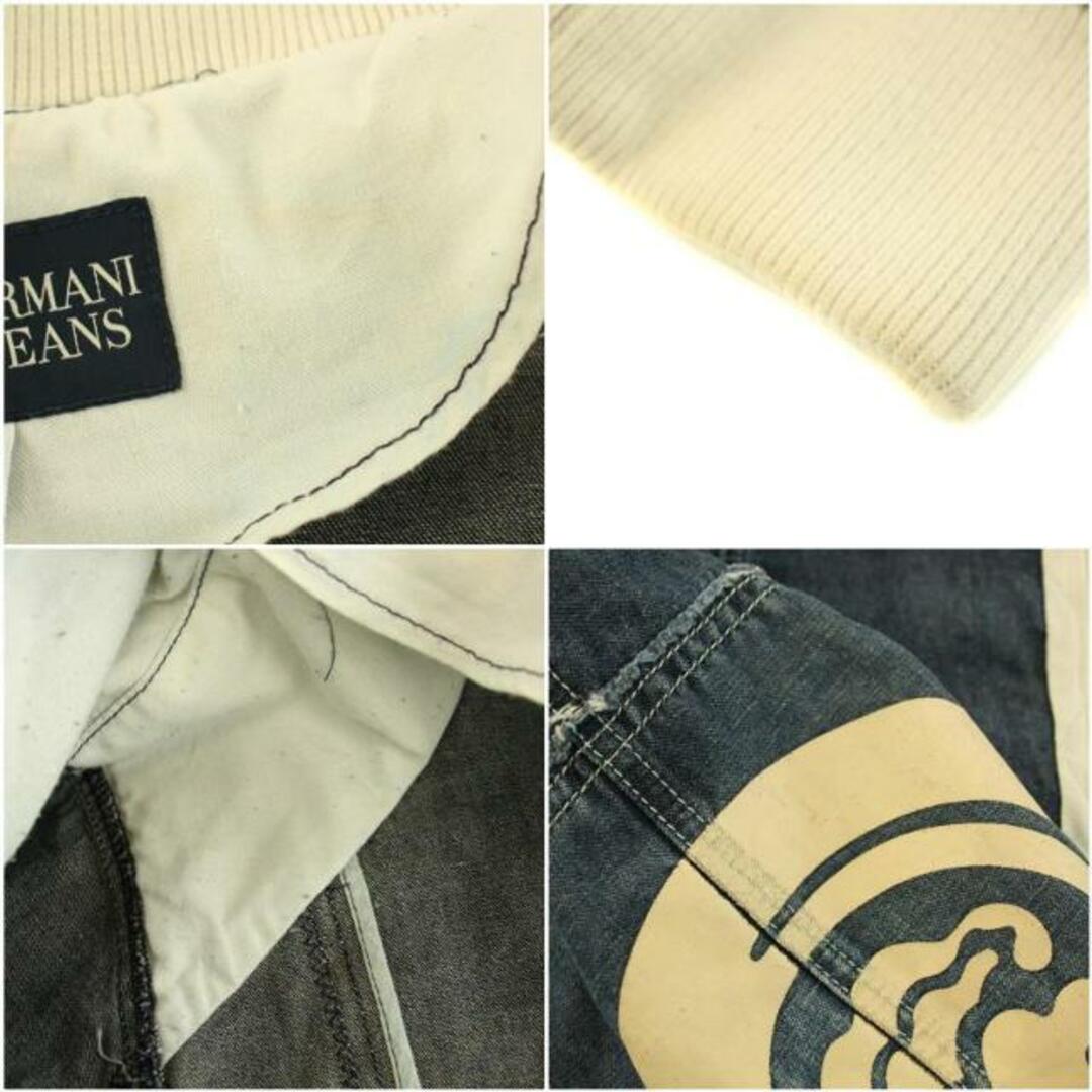 ARMANI JEANS(アルマーニジーンズ)のARMANI JEANS デニムジャケット Gジャン 麻 I52 M インディゴ メンズのジャケット/アウター(Gジャン/デニムジャケット)の商品写真