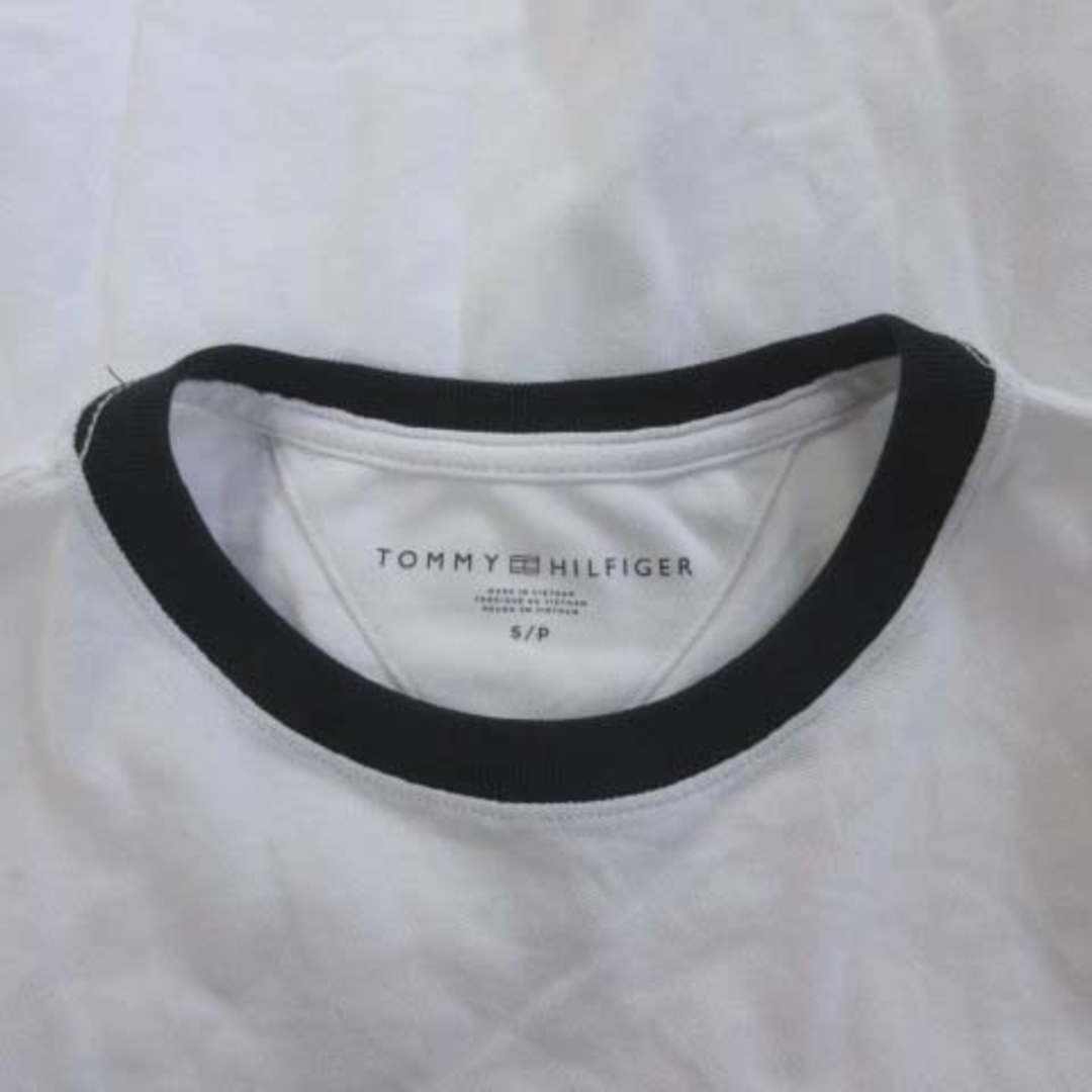 TOMMY HILFIGER(トミーヒルフィガー)のトミーヒルフィガー Tシャツ カットソー ロゴ 刺繍 半袖 S/P 白 赤 紺 レディースのトップス(Tシャツ(半袖/袖なし))の商品写真