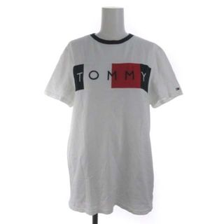 トミーヒルフィガー(TOMMY HILFIGER)のトミーヒルフィガー Tシャツ カットソー ロゴ 刺繍 半袖 S/P 白 赤 紺(Tシャツ(半袖/袖なし))