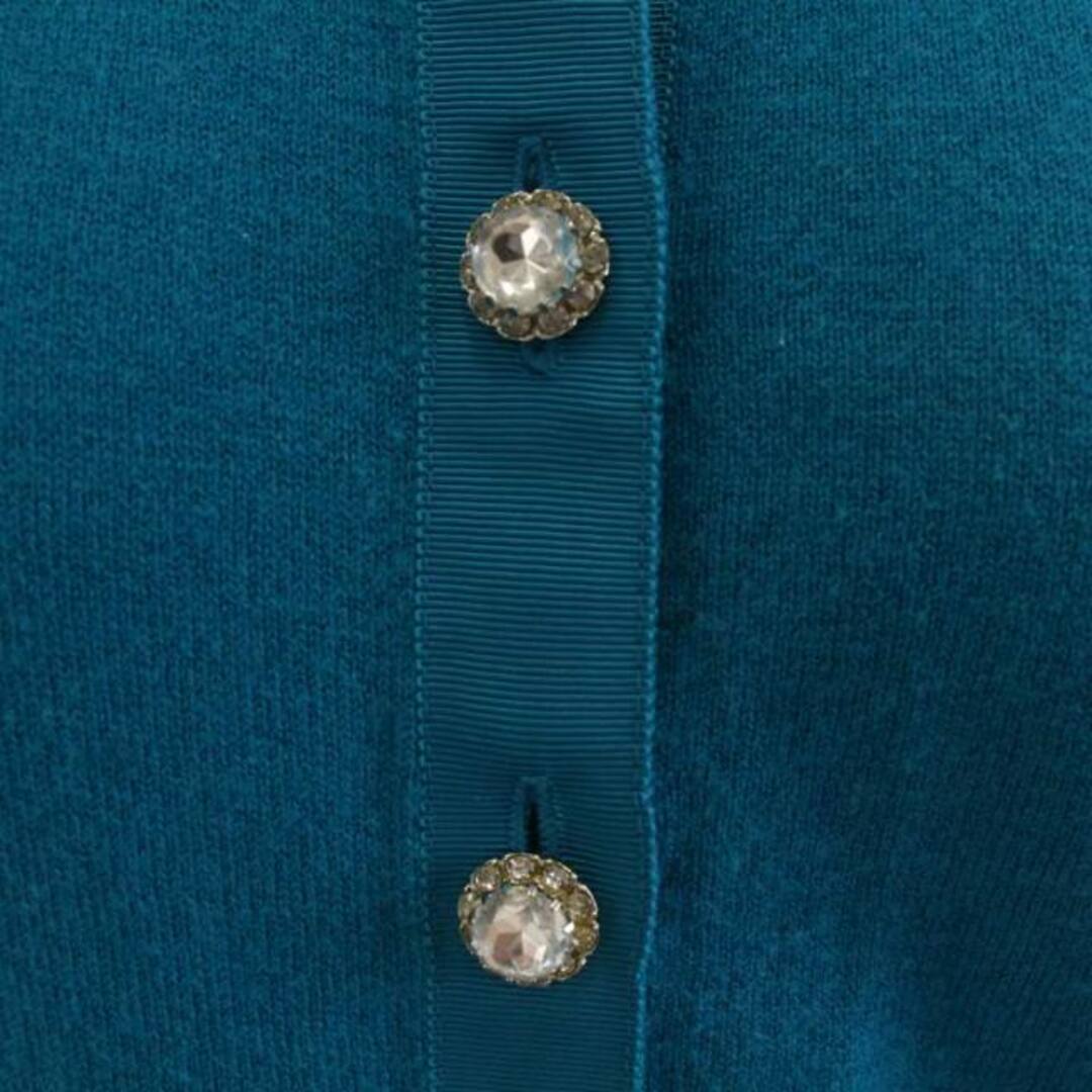 ケイトスペード カーディガン ビジューボタン 七分袖 S 青 ブルー /FQ レディースのトップス(カーディガン)の商品写真