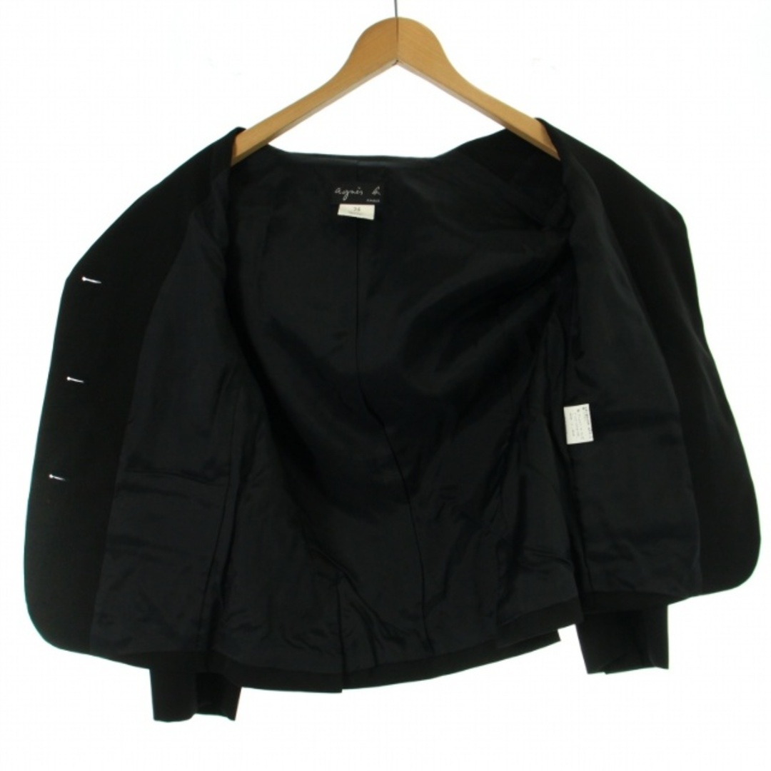 agnes b.(アニエスベー)のアニエスベー シングルスーツ セットアップ 上下 テーパードパンツ 36 黒 レディースのフォーマル/ドレス(スーツ)の商品写真