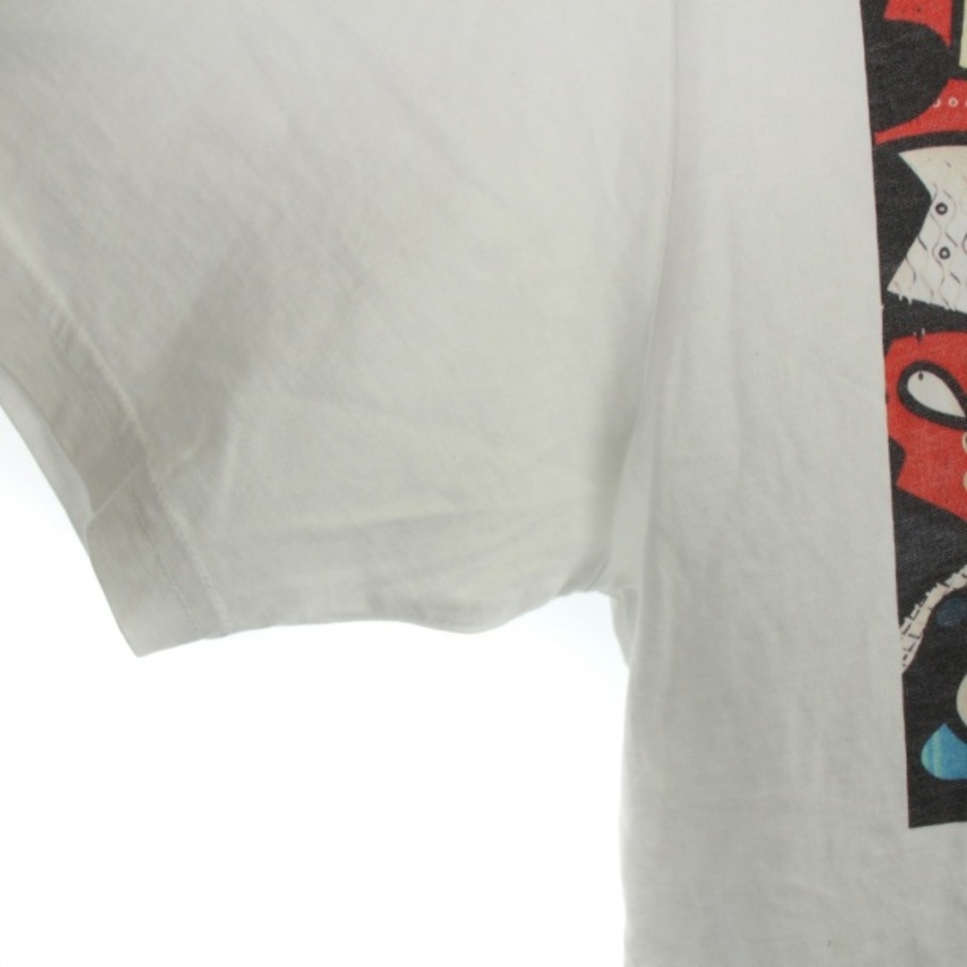 Agnes b. homme Tシャツ カットソー プリント 半袖 1 S 白 メンズのトップス(Tシャツ/カットソー(半袖/袖なし))の商品写真