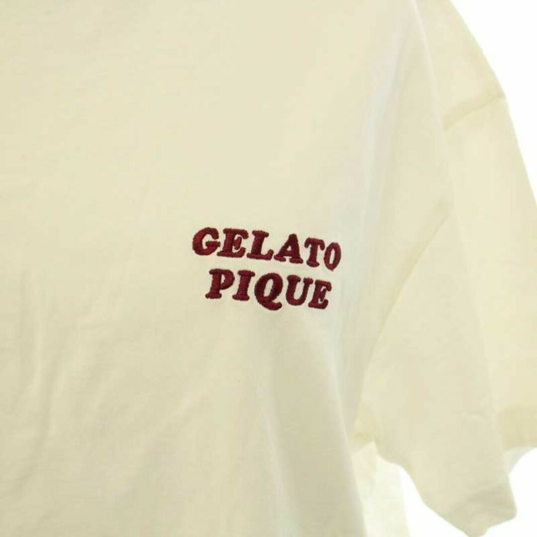 gelato pique(ジェラートピケ)のジェラートピケ Tシャツ カットソー 半袖 バックプリント クッキー F 白 レディースのトップス(Tシャツ(半袖/袖なし))の商品写真