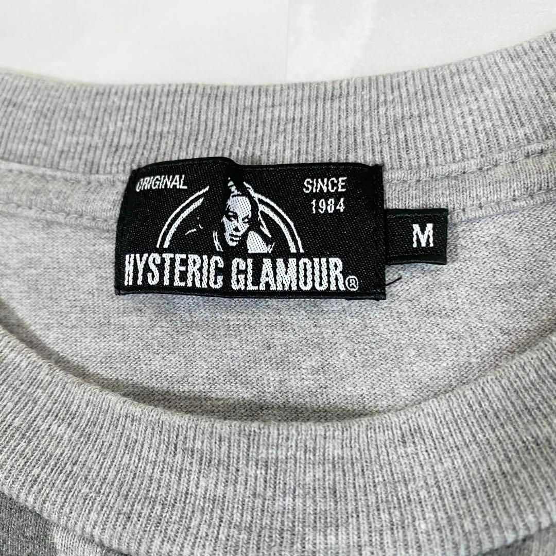 HYSTERIC GLAMOUR(ヒステリックグラマー)のA12565 ヒステリックグラマー　レトロキャラプリントT グレーM ヒスガール メンズのトップス(Tシャツ/カットソー(半袖/袖なし))の商品写真