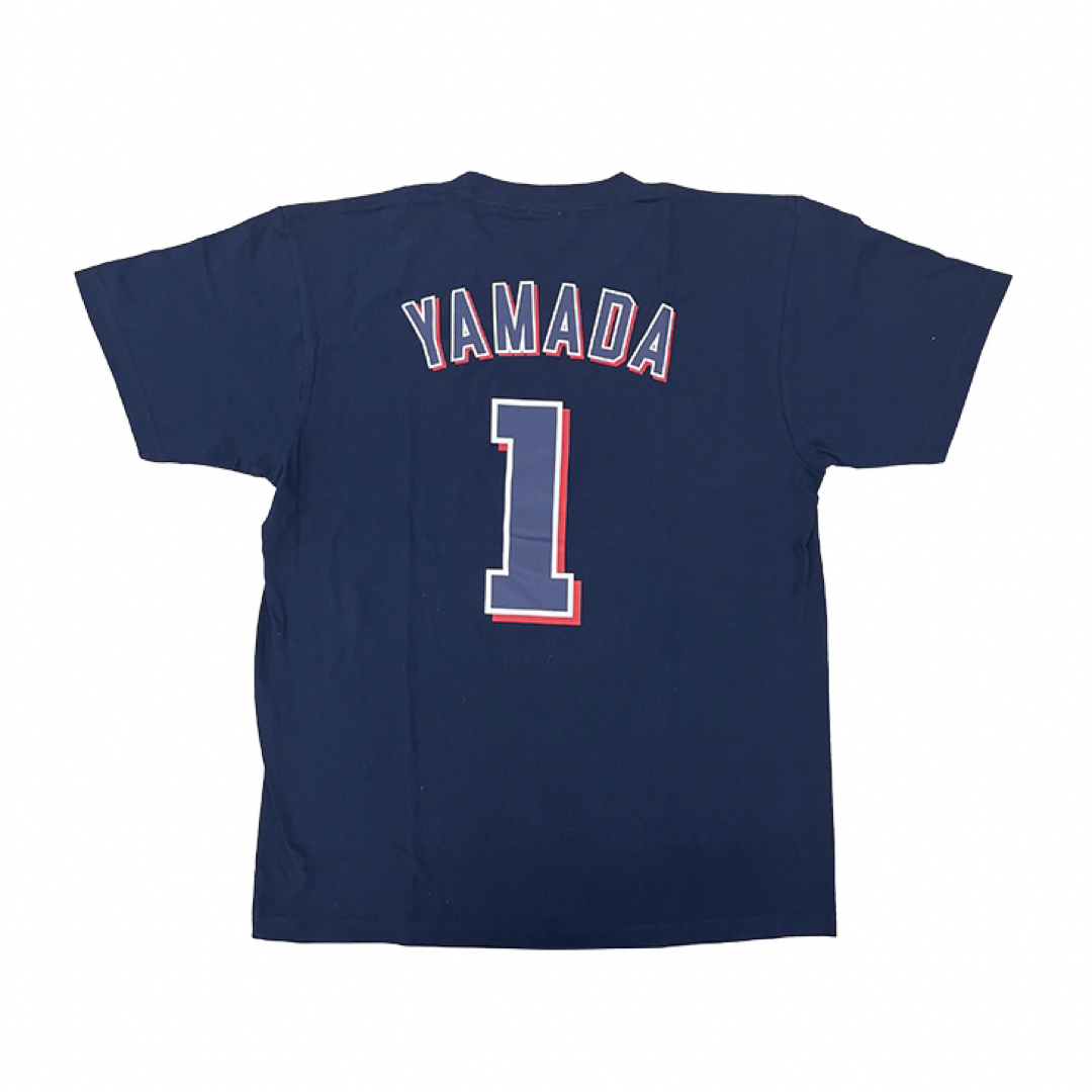 山田哲人 新キャプテンマークTシャツ　Sサイズ　東京ヤクルトスワローズ スポーツ/アウトドアの野球(応援グッズ)の商品写真
