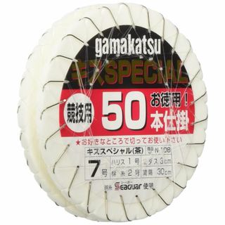 サイズ:5号がまかつGamakatsu キススペシャル 茶50本仕掛 N10(その他)