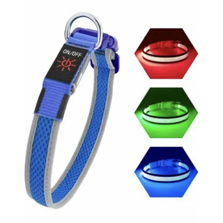 新品未使用　PZRLit 光る首輪 犬 散歩 夜 ライト LED USB 