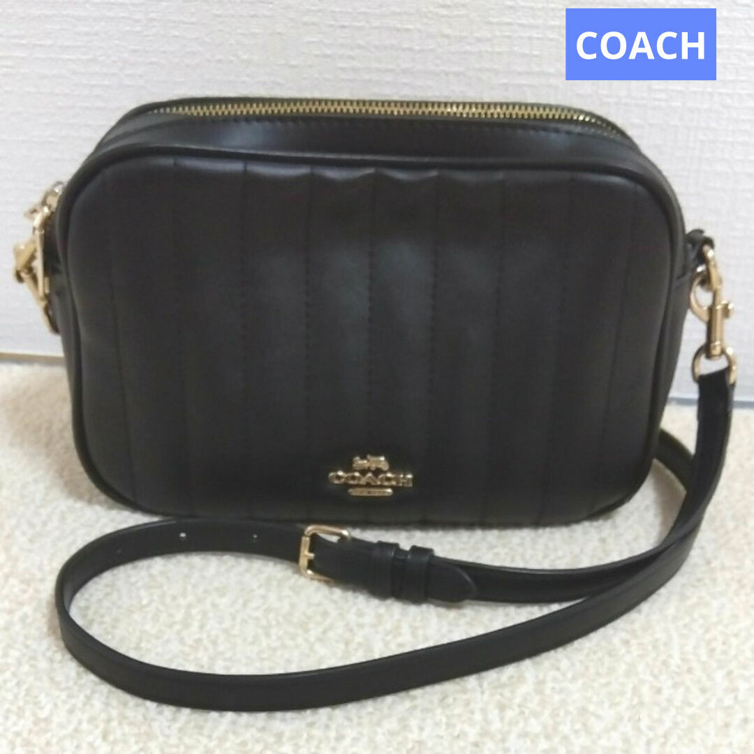 COACH(コーチ)のCOACH キルティングバッグ ショルダーバッグ レザー 黒 レディースのバッグ(ショルダーバッグ)の商品写真