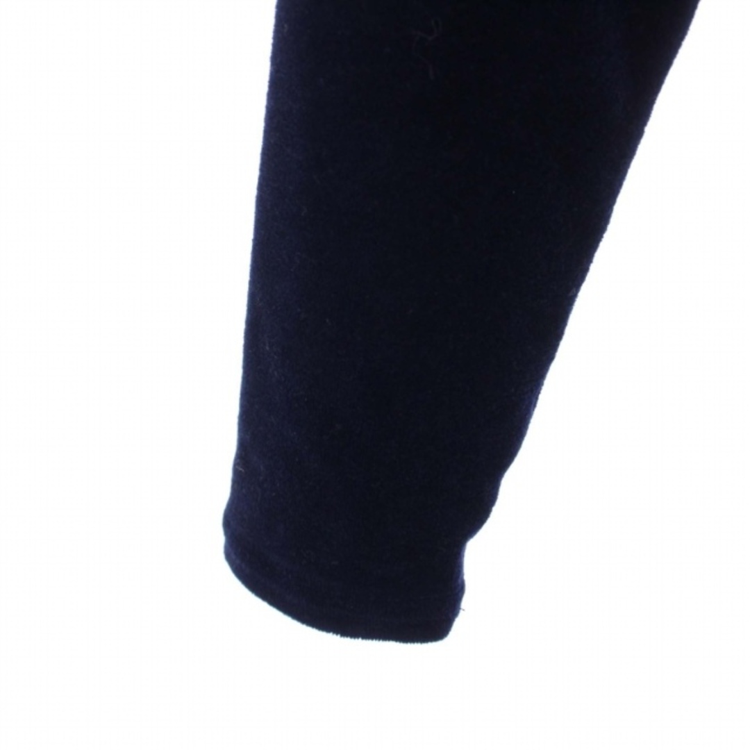 SEA(シー)のシー カットソー 長袖 クルーネック ショート丈 ベロア F 紺 レディースのトップス(カットソー(長袖/七分))の商品写真