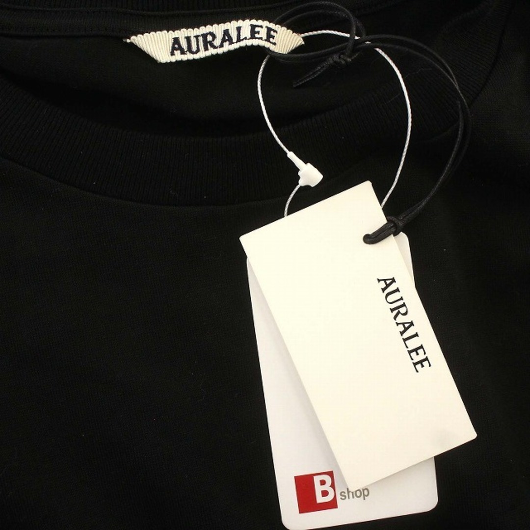 未使用 オーラリー AURALEE ロンT 長袖 Tシャツ 5 黒 メンズのトップス(Tシャツ/カットソー(七分/長袖))の商品写真