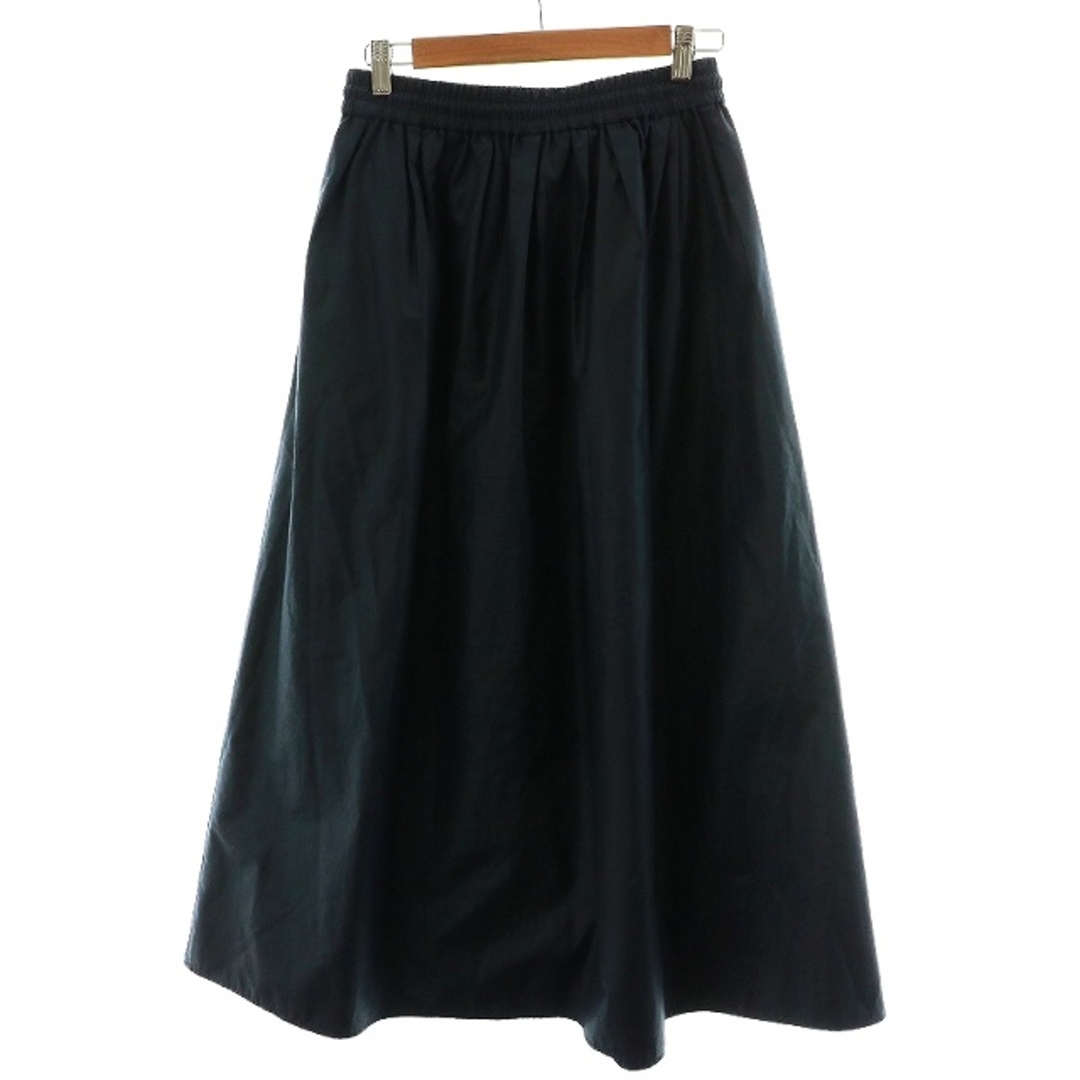 MACPHEE(マカフィー)のマカフィー トゥモローランド ギャザーロングスカート 36 S 紺 レディースのスカート(ロングスカート)の商品写真