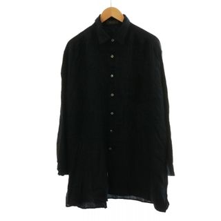 アザー(other)のCOLINA GRANPA SHIRT LINEN TWEED M グレー 黒(シャツ)