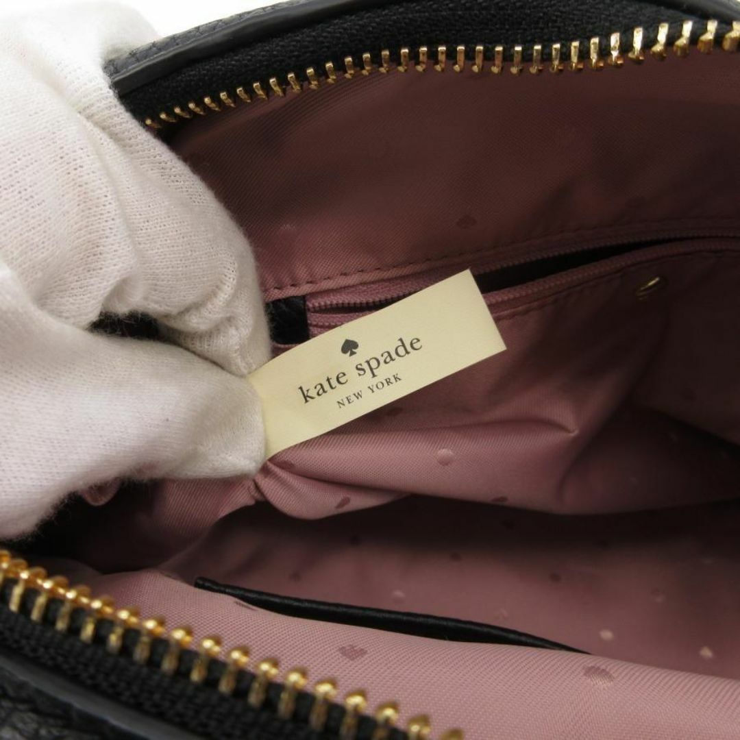 kate spade new york(ケイトスペードニューヨーク)の超美品 ケイトスペード ショルダーバッグ レザー 黒 30-24041101 レディースのバッグ(ショルダーバッグ)の商品写真