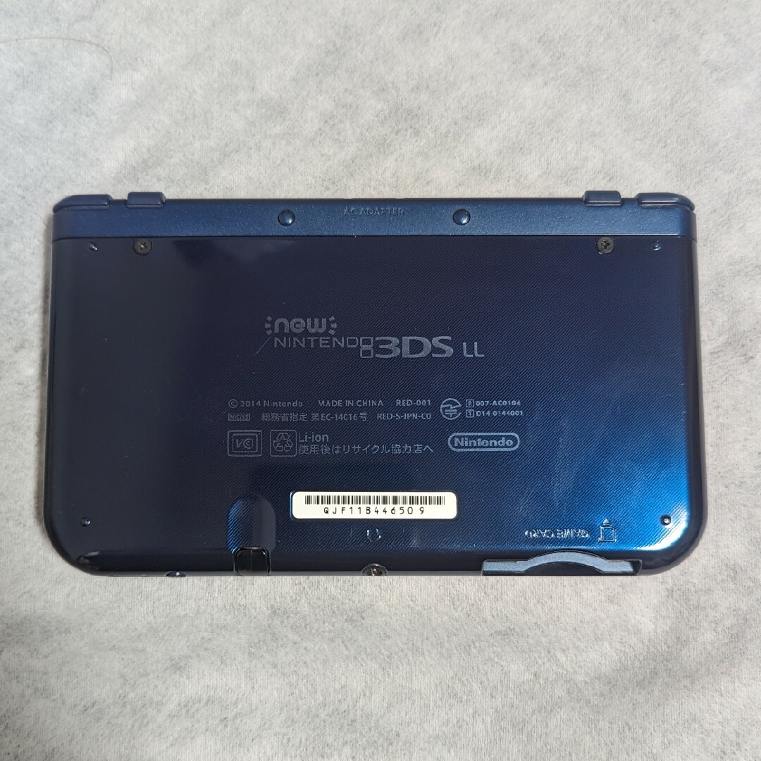 ニンテンドーDS(ニンテンドーDS)のNintendo 3DS NEW ニンテンドー 本体 LL メタリックブルー エンタメ/ホビーのゲームソフト/ゲーム機本体(携帯用ゲーム機本体)の商品写真
