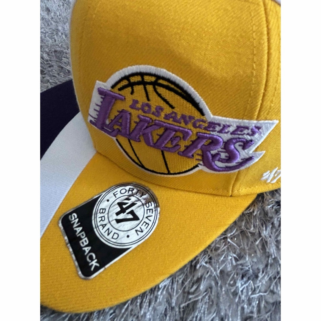 47 Brand(フォーティセブン)のLAKERS レイカーズ NBA スナップバック キャップ メンズの帽子(キャップ)の商品写真