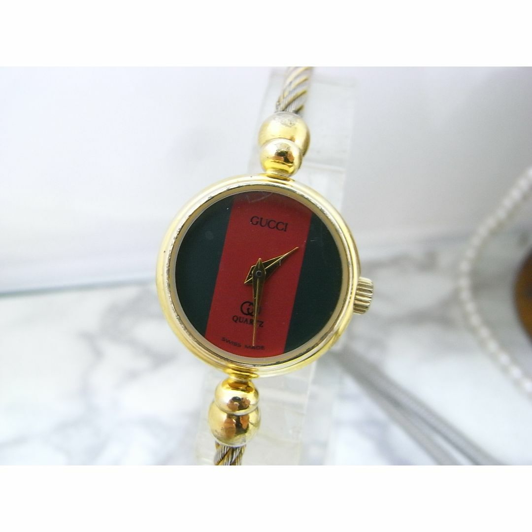 Gucci(グッチ)のヴィンテージ　グッチ　GUCCI　2047.1L　シェリーライン　レディース レディースのファッション小物(腕時計)の商品写真