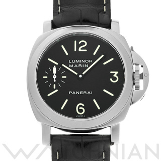 オフィチーネパネライ(OFFICINE PANERAI)の中古 パネライ PANERAI PAM00001 D番(2001年製造) ブラック メンズ 腕時計(腕時計(アナログ))