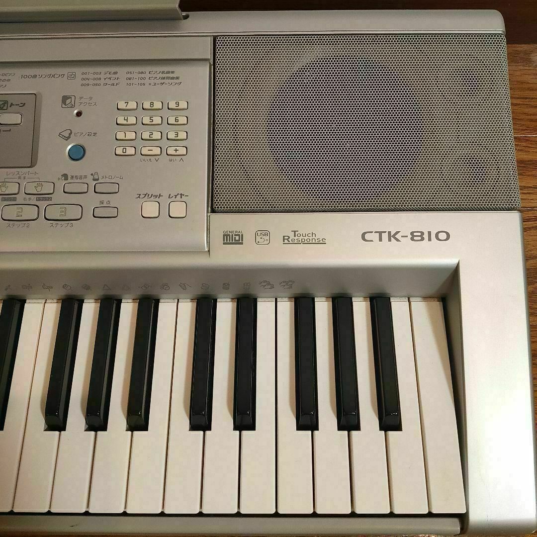CASIO(カシオ)のCASIO　CTK-810　カシオ　電子キーボード　電子ピアノ　61鍵盤 楽器の鍵盤楽器(キーボード/シンセサイザー)の商品写真