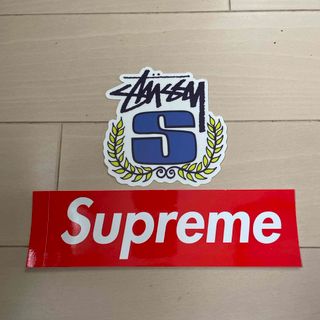 ステューシー(STUSSY)のステューシー & シュプリーム ステッカー　シール　2枚セット(その他)