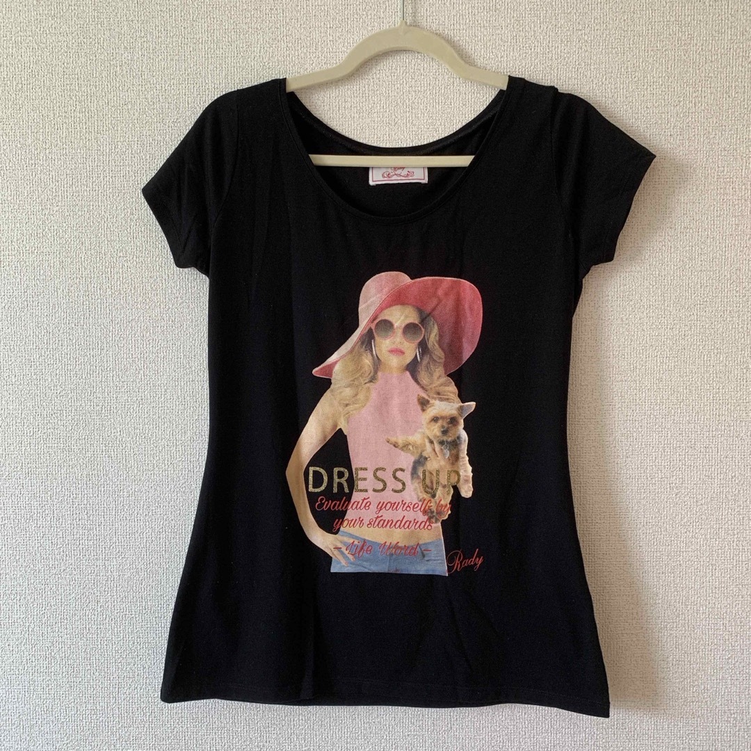 Rady(レディー)のlady トップス　黒色 レディースのトップス(Tシャツ(半袖/袖なし))の商品写真