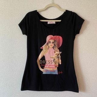 レディー(Rady)のlady トップス　黒色(Tシャツ(半袖/袖なし))