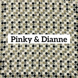 Pinky&Dianne - 極美品 ★Pinky＆Dianne★ スカーフ ドット ロゴ シルク グレー