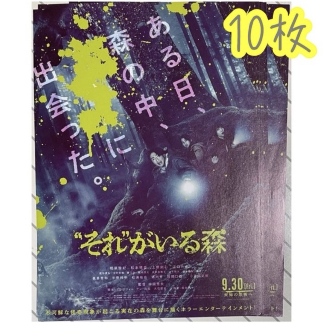 嵐(アラシ)の映画 "それ"がいる森 フライヤー 10枚 エンタメ/ホビーのコレクション(印刷物)の商品写真