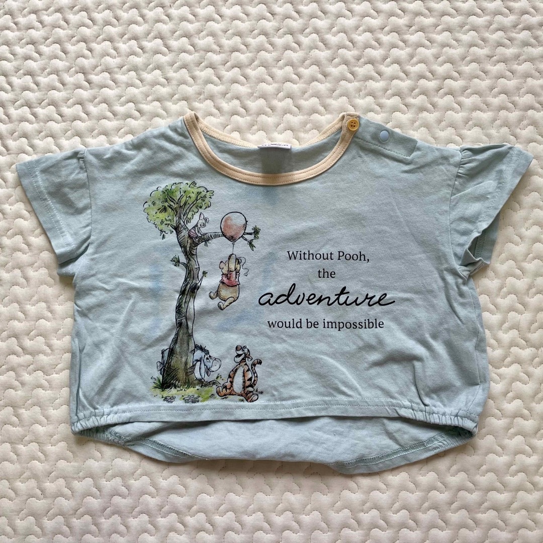 Disney(ディズニー)のプーさん Tシャツ 80サイズ キッズ/ベビー/マタニティのベビー服(~85cm)(Ｔシャツ)の商品写真