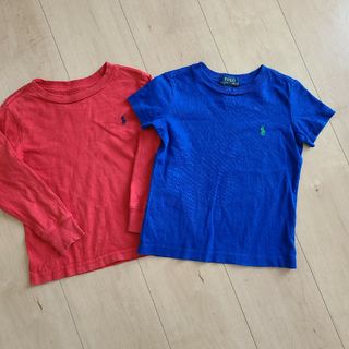 ポロラルフローレン(POLO RALPH LAUREN)のぶぶぶ、ブルーのデザインのTシャツがうちゅくしい！サイズ90　ポロラル(Tシャツ/カットソー)