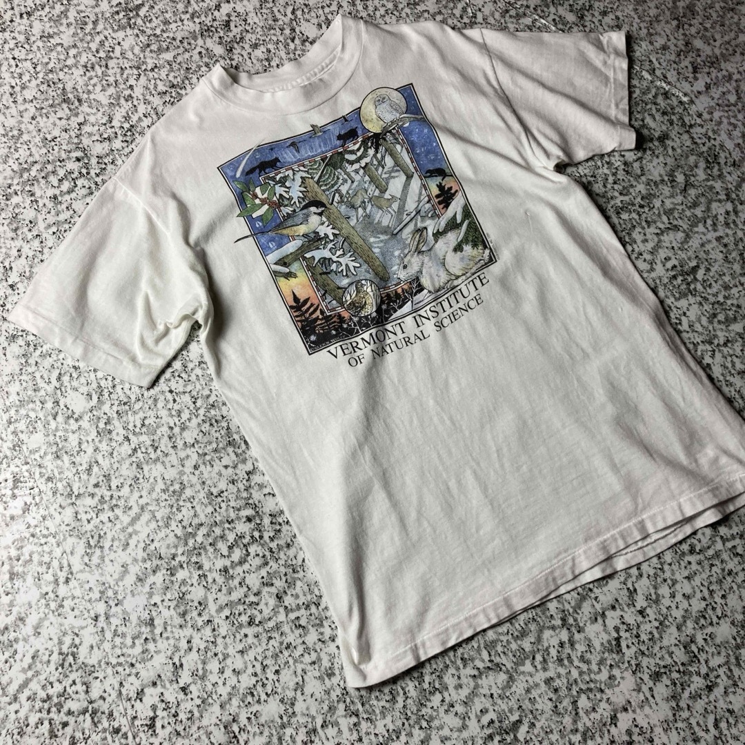 Hanes(ヘインズ)の【90sUSA製】アニマルプリント　ヴィンテージアートTシャツ シングルステッチ メンズのトップス(Tシャツ/カットソー(半袖/袖なし))の商品写真
