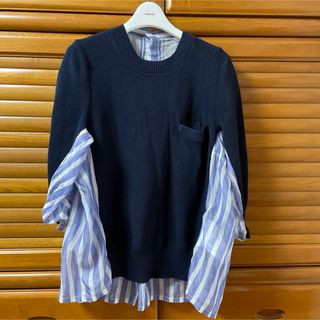 サカイ(sacai)のsacaiニットプルオーバー(シャツ/ブラウス(半袖/袖なし))