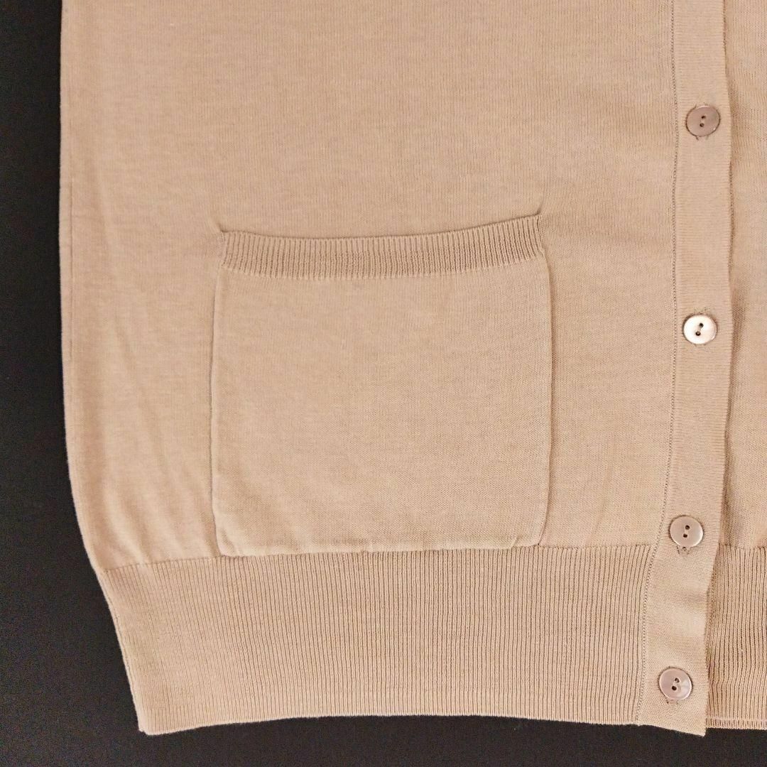 UNITED ARROWS(ユナイテッドアローズ)の【 BEIGE 】UBCB ハイツイストコットン Vネック ロングカーディガン レディースのトップス(カーディガン)の商品写真