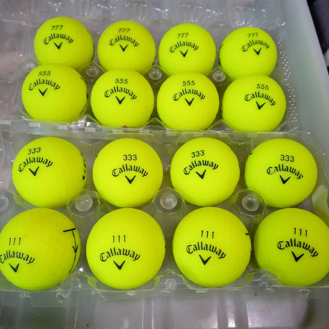 Callaway Golf(キャロウェイゴルフ)のロストボール ERC 黄色マット 16球 スポーツ/アウトドアのゴルフ(その他)の商品写真