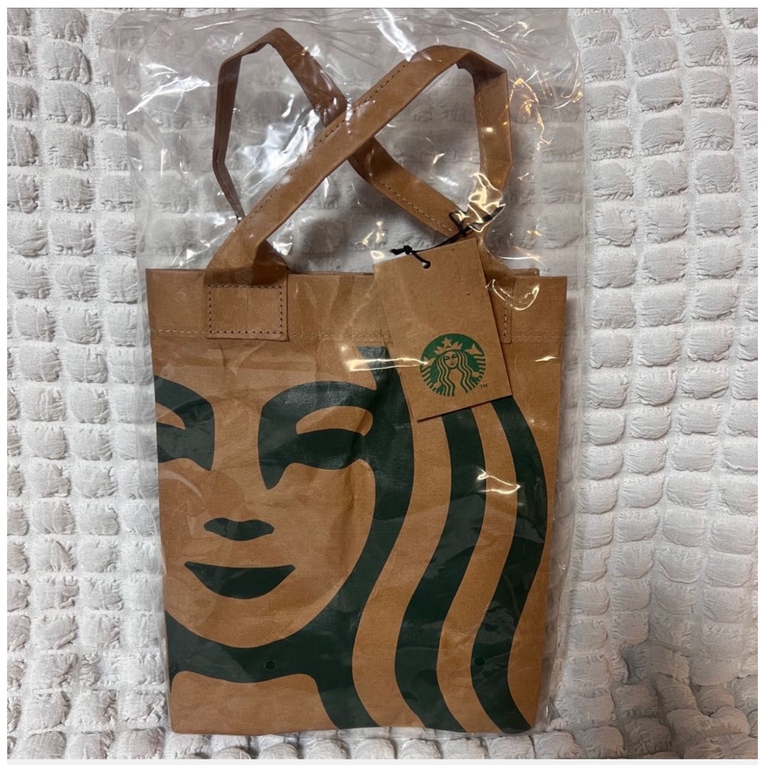 Starbucks(スターバックス)の早い者勝ち❣️スタバ　クラフトペーパーバッグS  新品 レディースのバッグ(トートバッグ)の商品写真