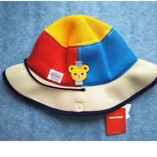 ミキハウス(mikihouse)の56cmメッシュ帽子-カラフル(帽子)
