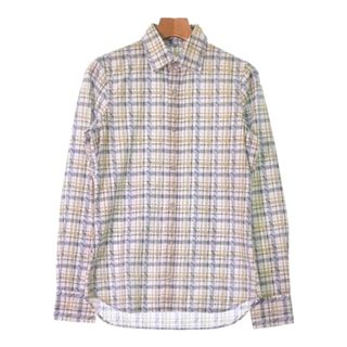 ジルサンダー(Jil Sander)のJIL SANDER カジュアルシャツ 38(S位) 黄x青x白(チェック) 【古着】【中古】(シャツ)