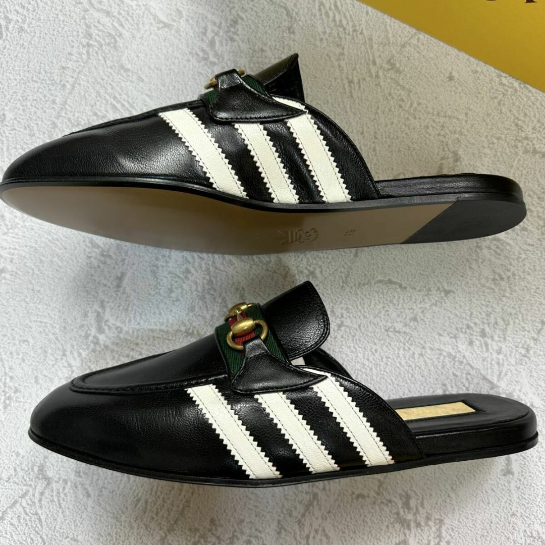 adidas(アディダス)の新品 GUCCI 27.5cm adidas コラボ スリッポン メンズの靴/シューズ(スリッポン/モカシン)の商品写真