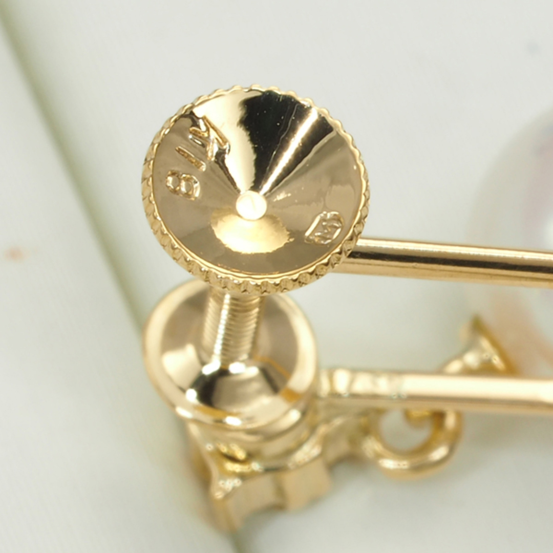 MIKIMOTO(ミキモト)のミキモト イヤリング パール アコヤ真珠 7.2mm ダイヤ   K18YG  レディースのアクセサリー(イヤリング)の商品写真